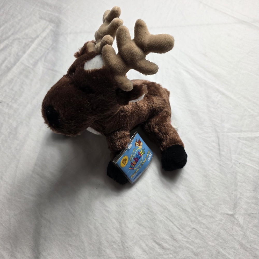 Webkinz Reindeer plush stuffed animal unused code
